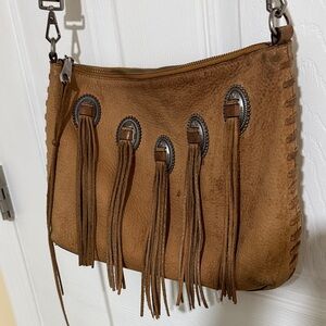 Rebecca Minkoff Tan Fringe Crossbody Bag